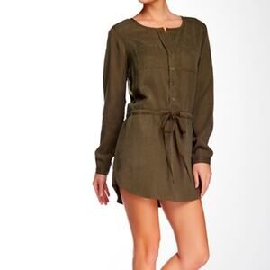 REVOLVE long sleeve shirt dress by Michael Stars Women's Size S in Green